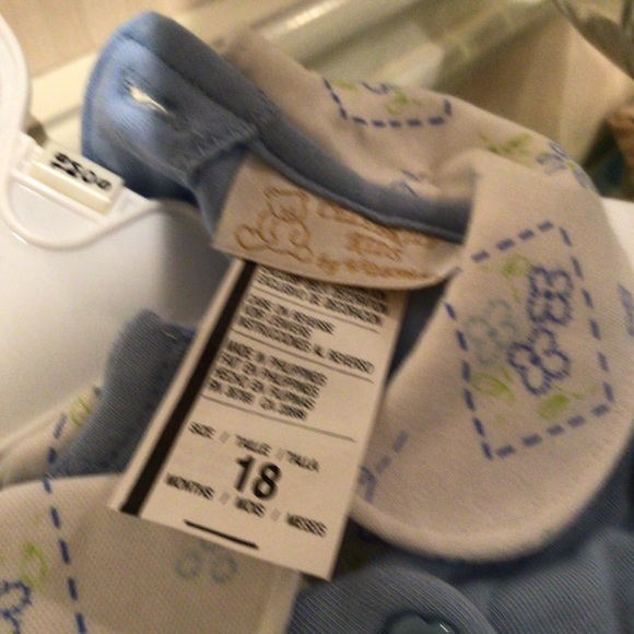 🛍2 for $30🛍Baby 2 piece outfit blue and white blummer - Picture 3 of 6